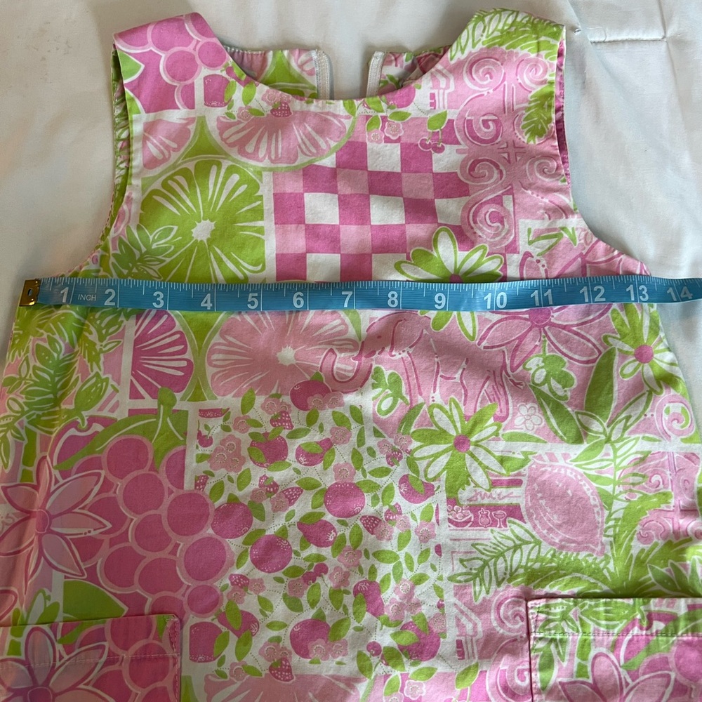 Lilly Pulitzer Girls Pink Lemonade/ Elephant Shift Dress - Picture 5 of 6